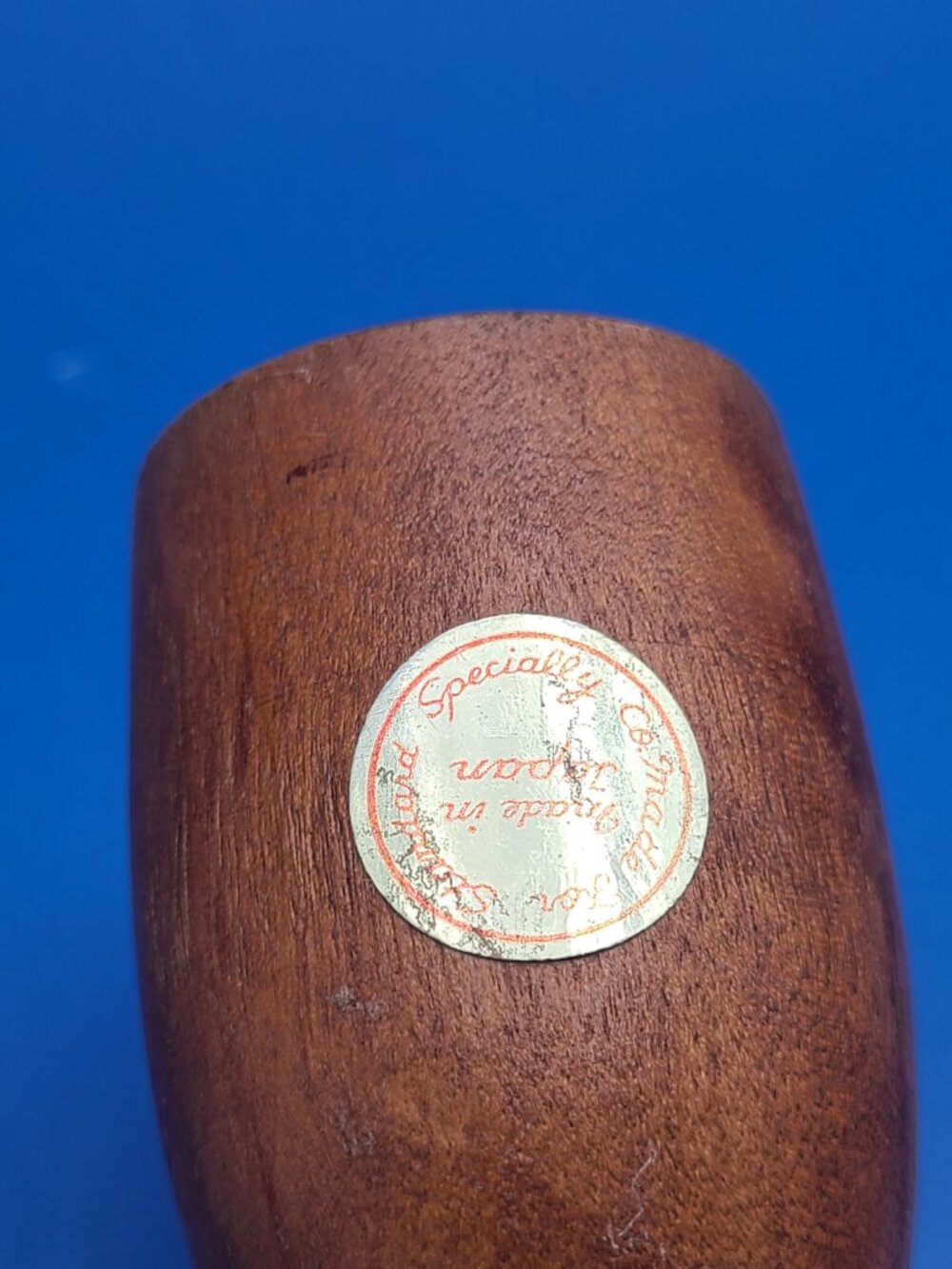 MCM Teak Wood Cat Toothpick Holder Standard Specialty Japan w Sticker - Picture 8 of 9